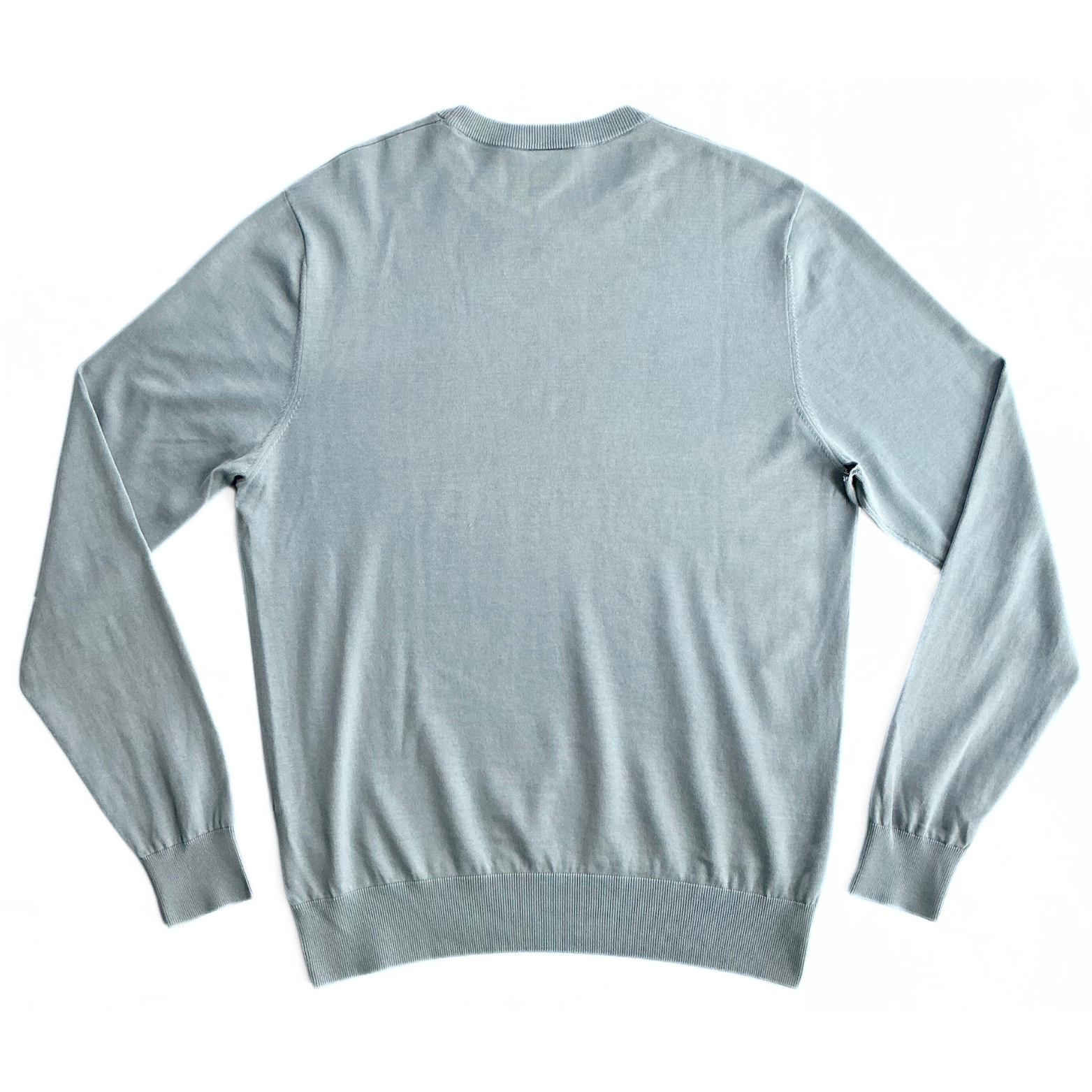 Aspesi Cotton Sweater Light Baby Blue Folded Size Tag Italian Design