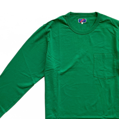 Best Made Co. Pocket Longsleeve T-Shirt in Parakeet Green