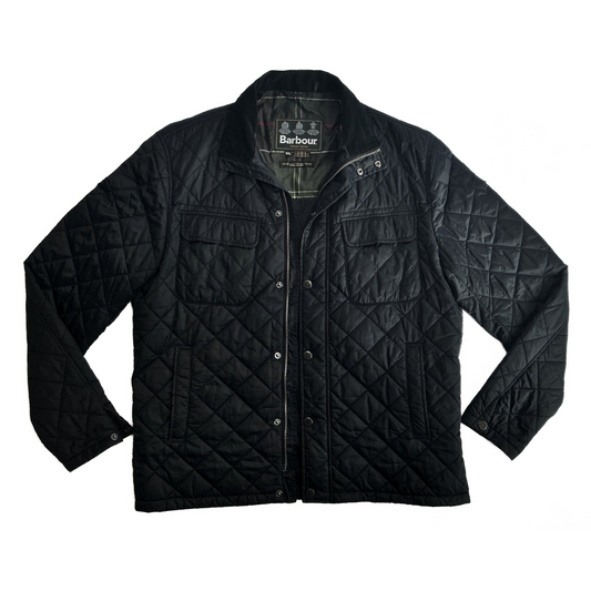 Barbour Laggan Quilted Jacket in Dark Navy