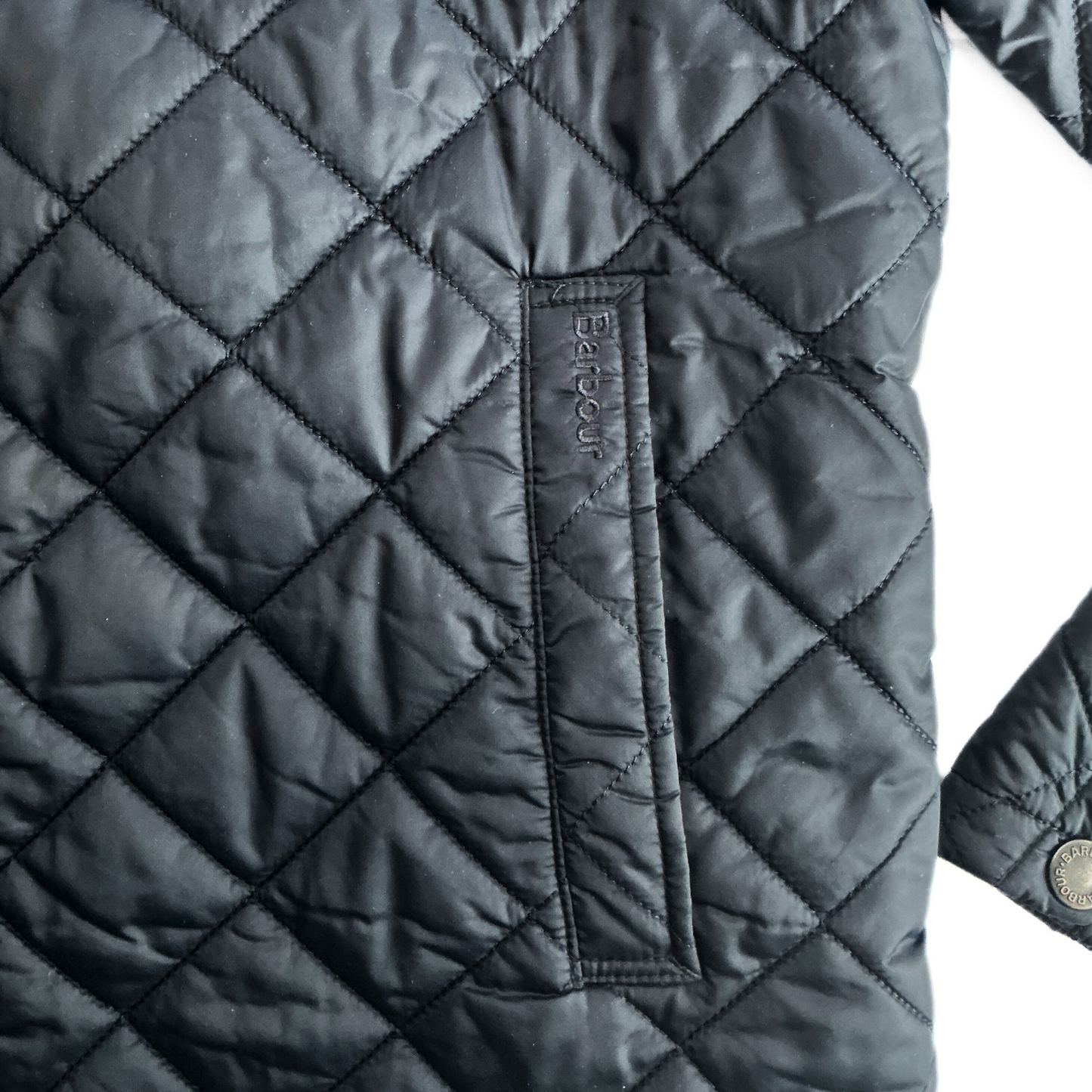 Barbour Laggan Quilted Jacket in Dark Navy
