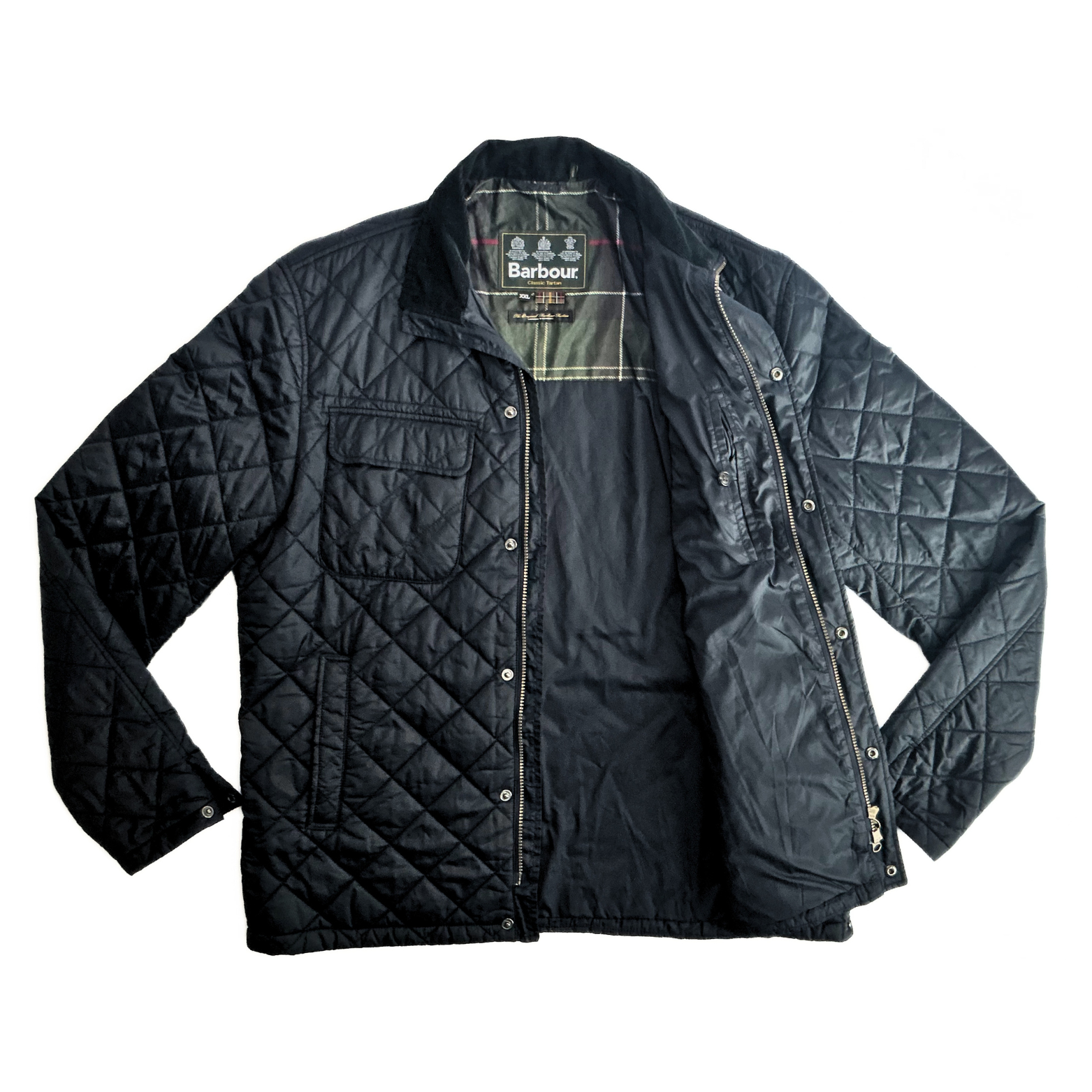 Barbour Laggan Quilted Jacket in Dark Navy
