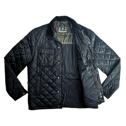 Barbour Laggan Quilted Jacket in Dark Navy