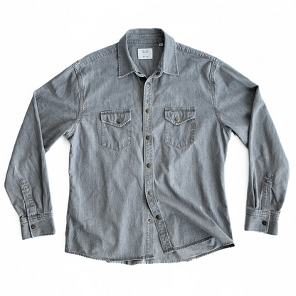 Billy Reid Double Dye Shoals Denim Shirt