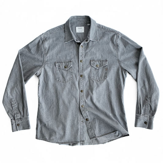 Billy Reid Double Dye Shoals Denim Shirt