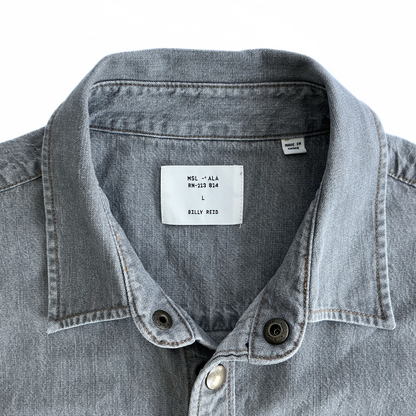 Billy Reid Double Dye Shoals Denim Shirt