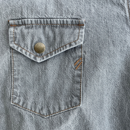 Billy Reid Double Dye Shoals Denim Shirt