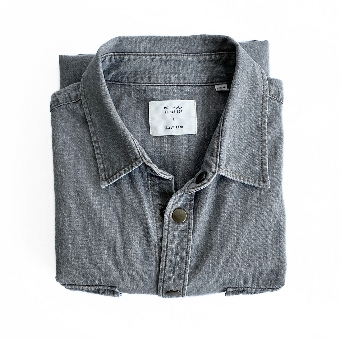 Billy Reid Double Dye Shoals Denim Shirt
