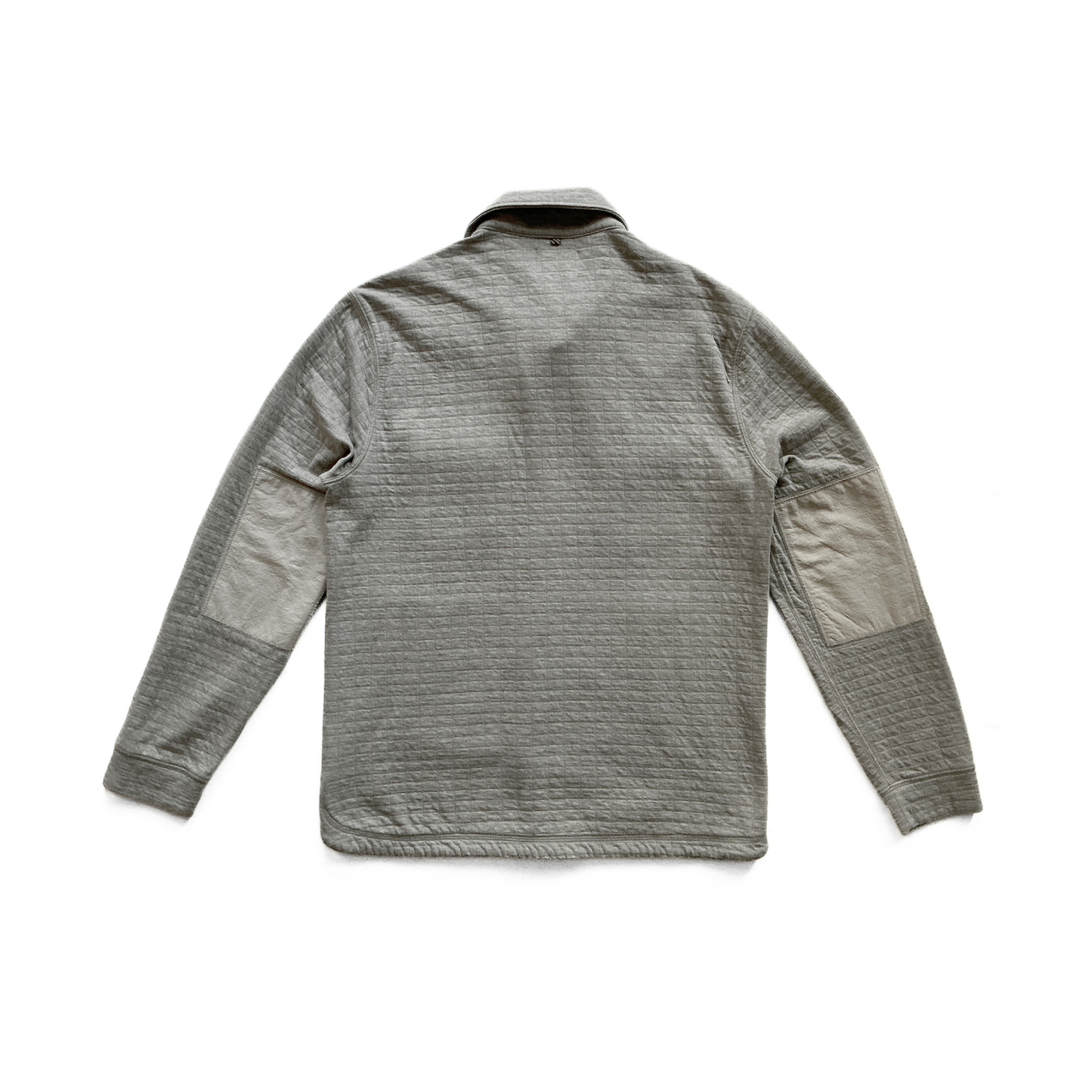 Billy Reid Quilted Shoals Snap Shirt Jacket in Grey