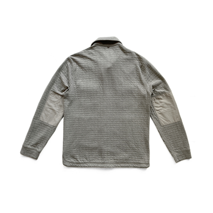 Billy Reid Quilted Shoals Snap Shirt Jacket in Grey