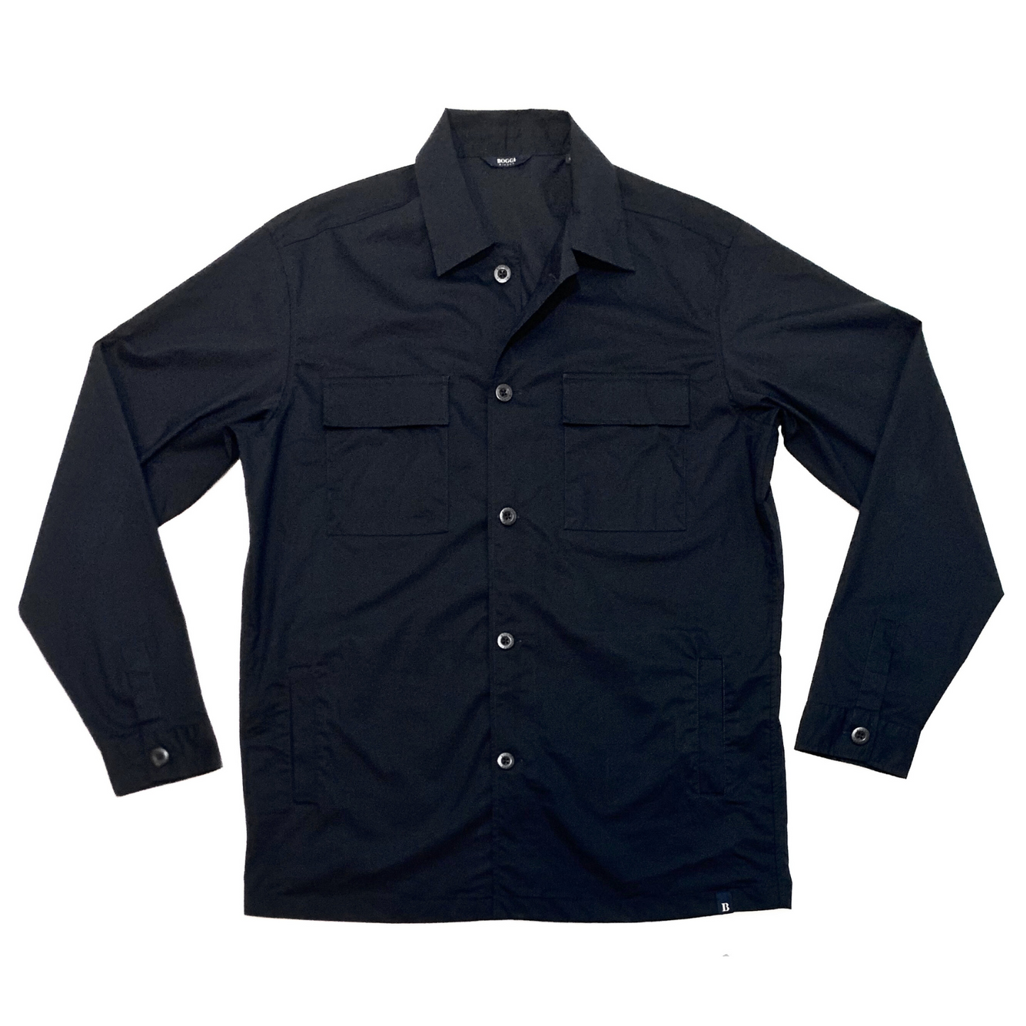 Boggi Milano Overshirt Jacket in Dark Navy