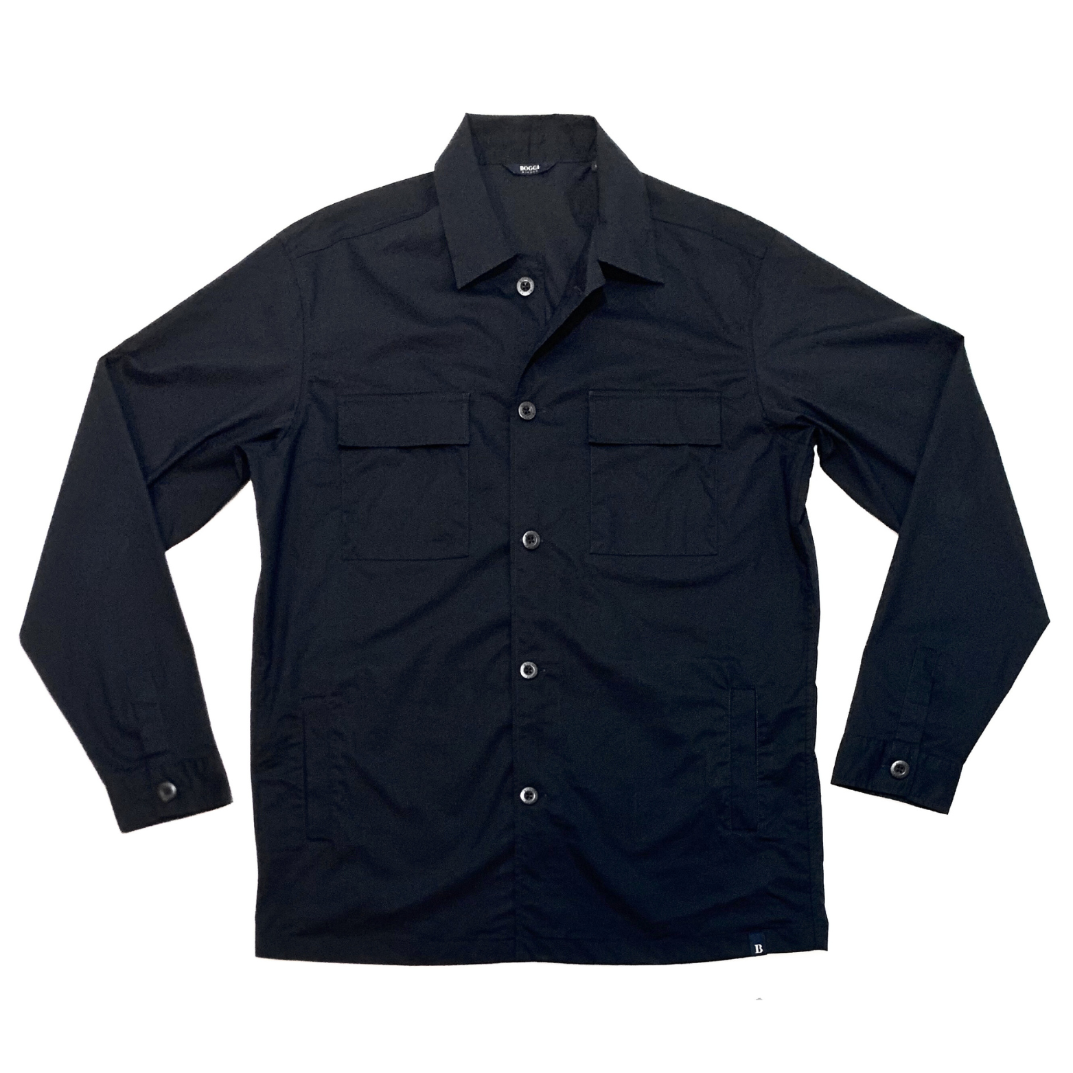 Boggi Milano Overshirt Jacket in Dark Navy