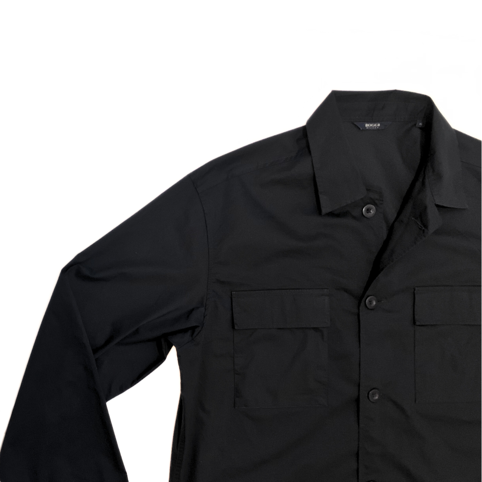 Boggi Milano Overshirt Jacket in Dark Navy