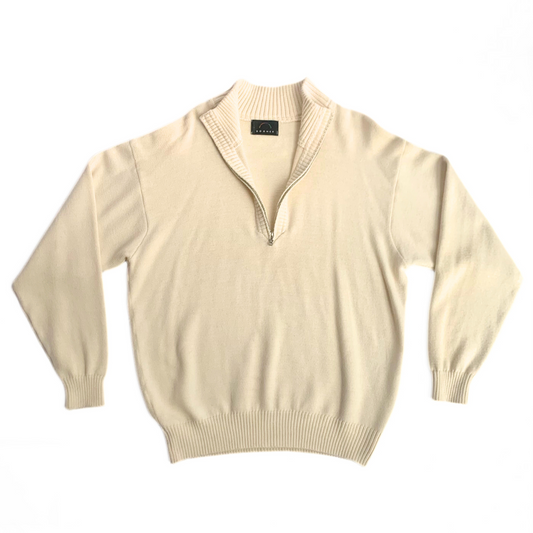 Bogner Half Zip Sweater Cream Rare