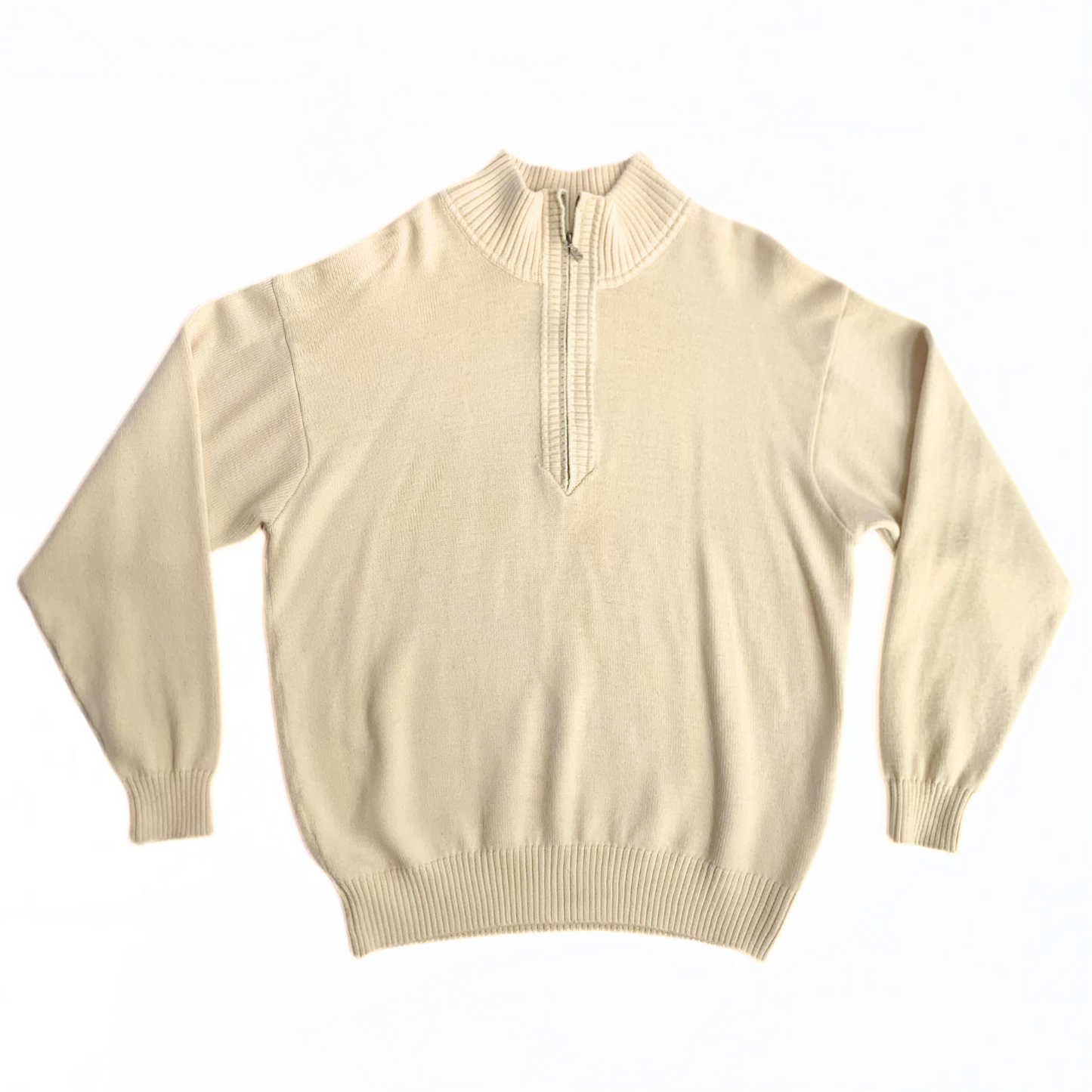 Bogner Half Zip Sweater Cream Rare