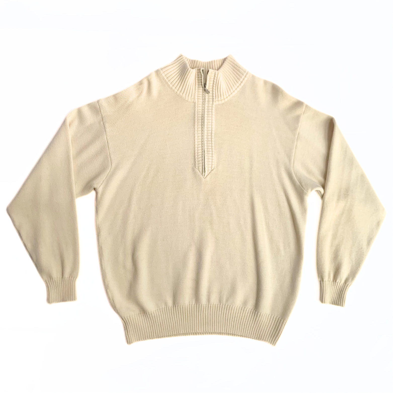 Bogner Half Zip Sweater Cream Rare
