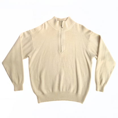 Bogner Half Zip Sweater Cream Rare