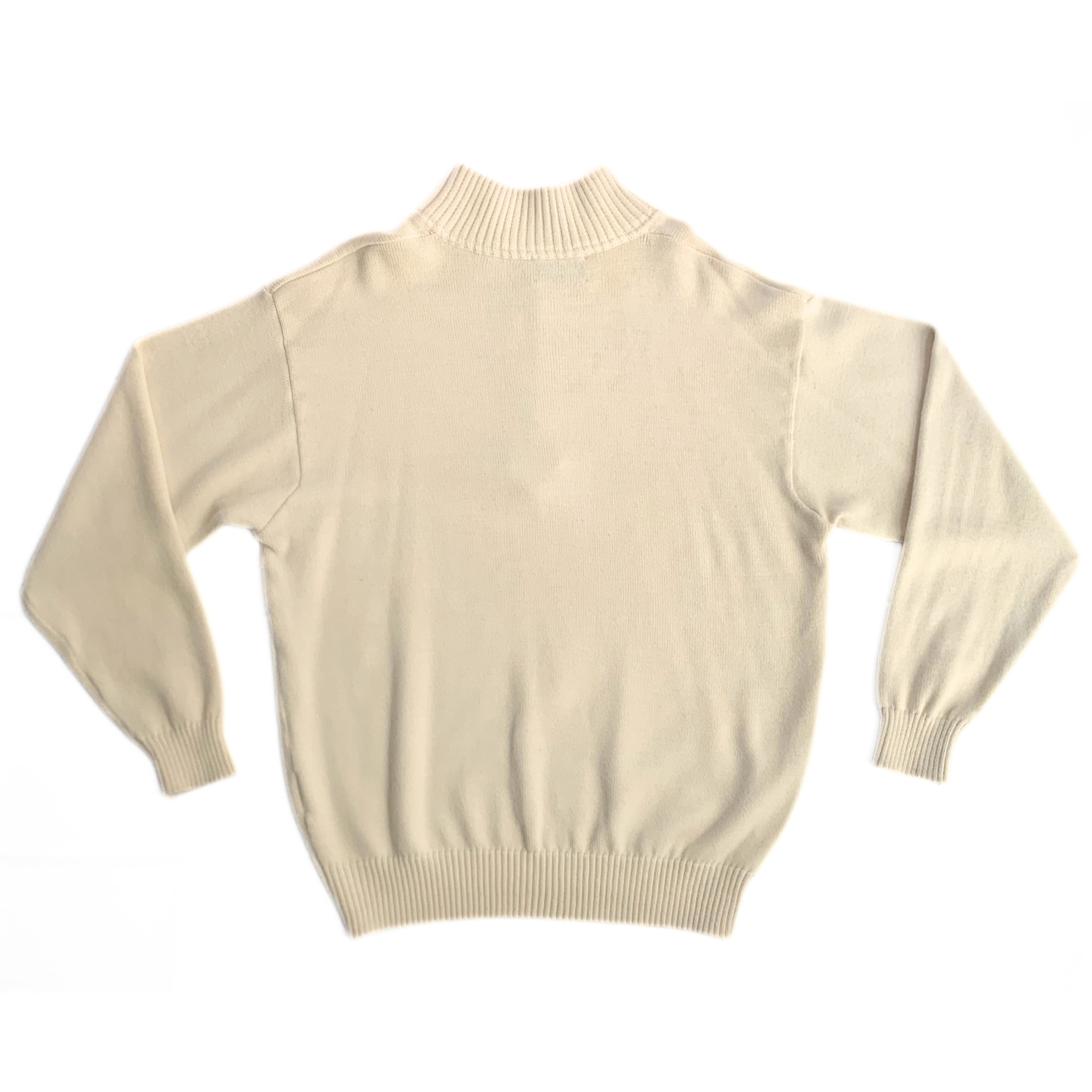 Bogner Half Zip Sweater Cream Rare