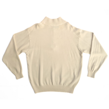 Bogner Half Zip Sweater Cream Rare