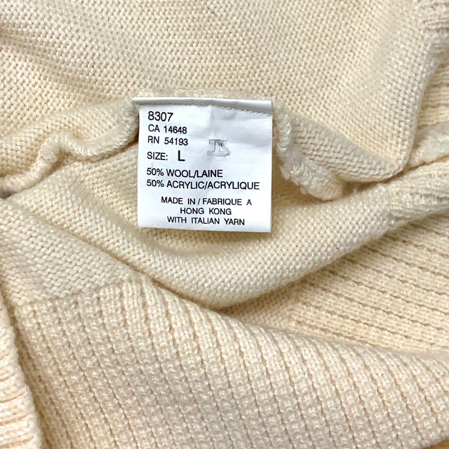 Bogner Half Zip Sweater Cream Rare
