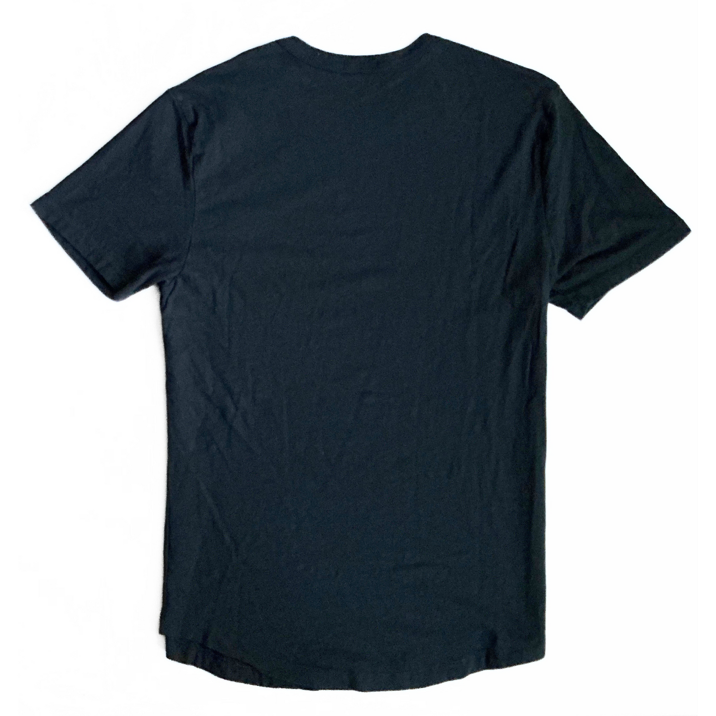 Buck Mason Curved Hem T-Shirt in Dark Navy