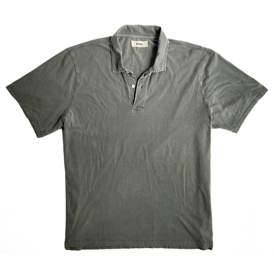 Buck Mason Polo Shirt in Grey Wash