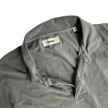 Buck Mason Polo Shirt in Grey Wash
