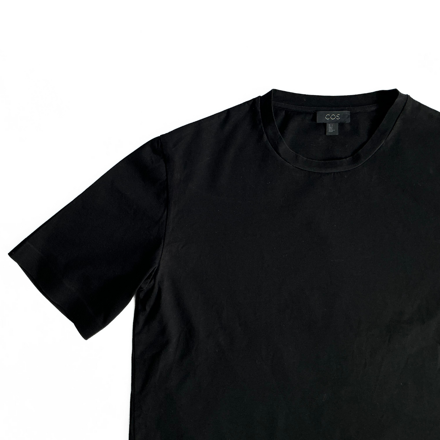COS Technical Fabric T-Shirt in Black