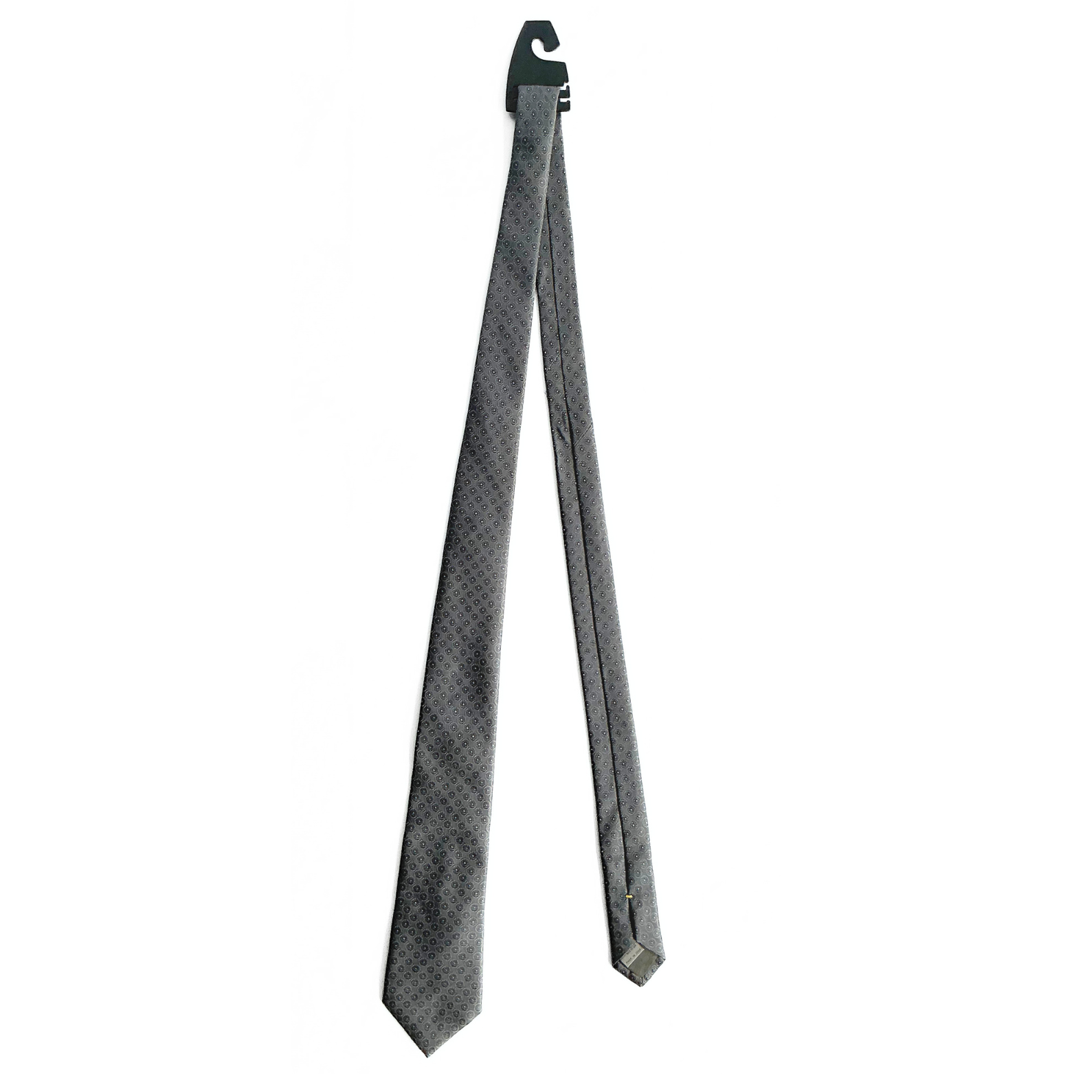Canali Patterned Tie in Grey / Blue