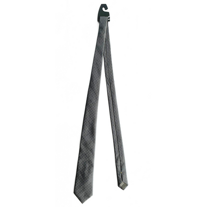 Canali Patterned Tie in Grey / Blue