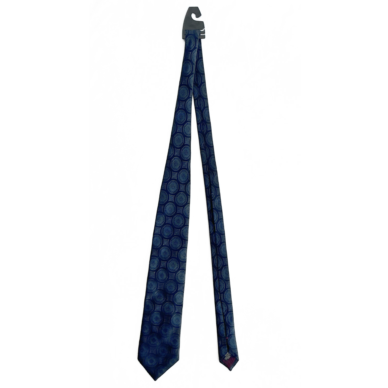 Canali Patterned Tie in Ink Blue Floral