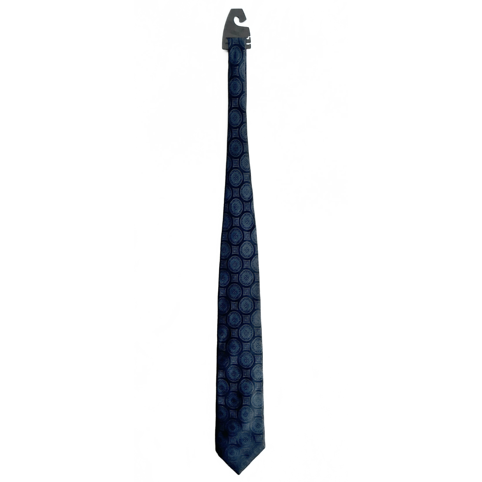 Canali Patterned Tie in Ink Blue Floral