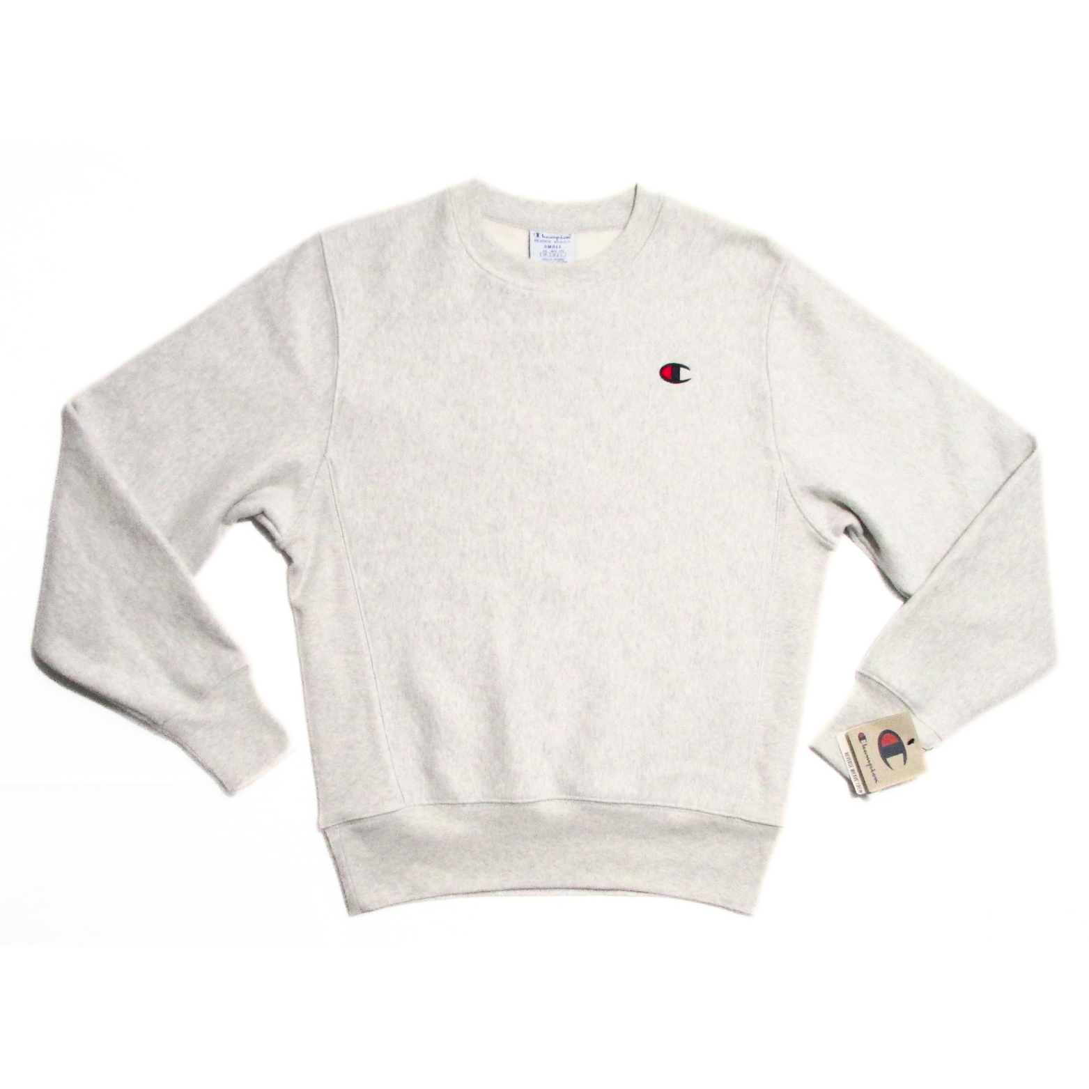 Champion Reverse Weave Heritage Pullover in Oat / Heather Grey