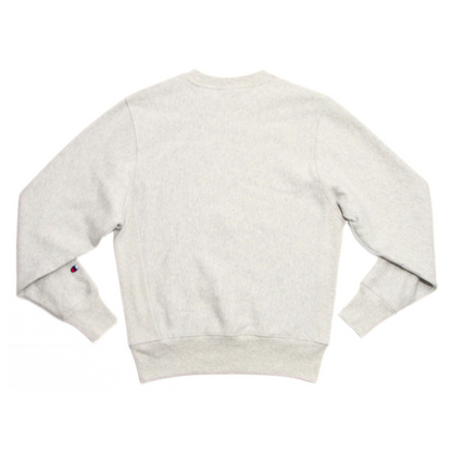 Champion Reverse Weave Heritage Pullover in Oat / Heather Grey