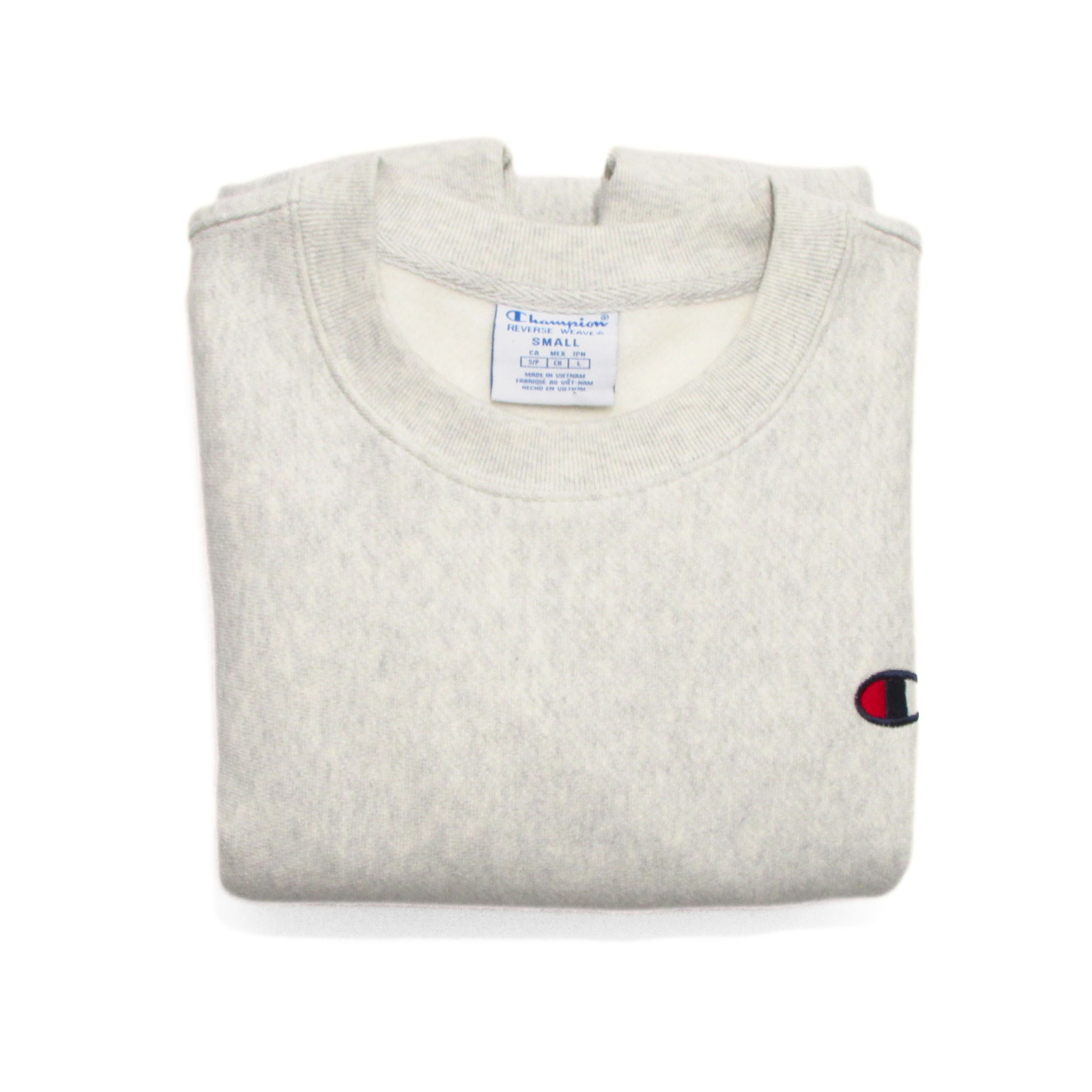 Champion Reverse Weave Heritage Pullover in Oat / Heather Grey