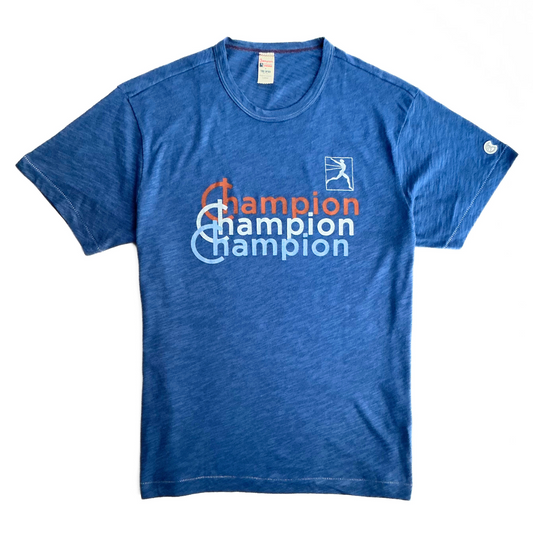 Rare Vintage Champion Todd Snyder Graphic T Shirt Blue