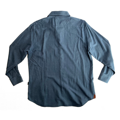 Corneliani Twill Button Shirt in Aqua Blue