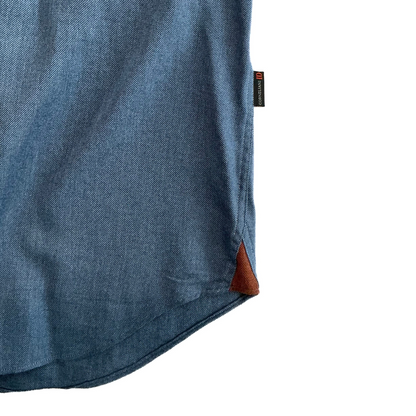 Corneliani Twill Button Shirt in Aqua Blue