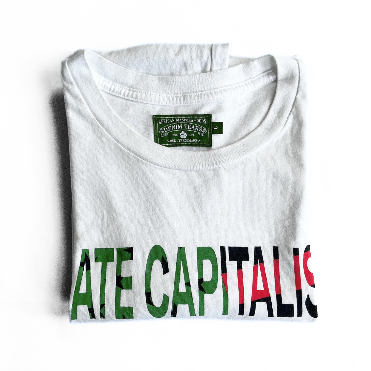 Denim Tears Late Capitalism T-Shirt in White
