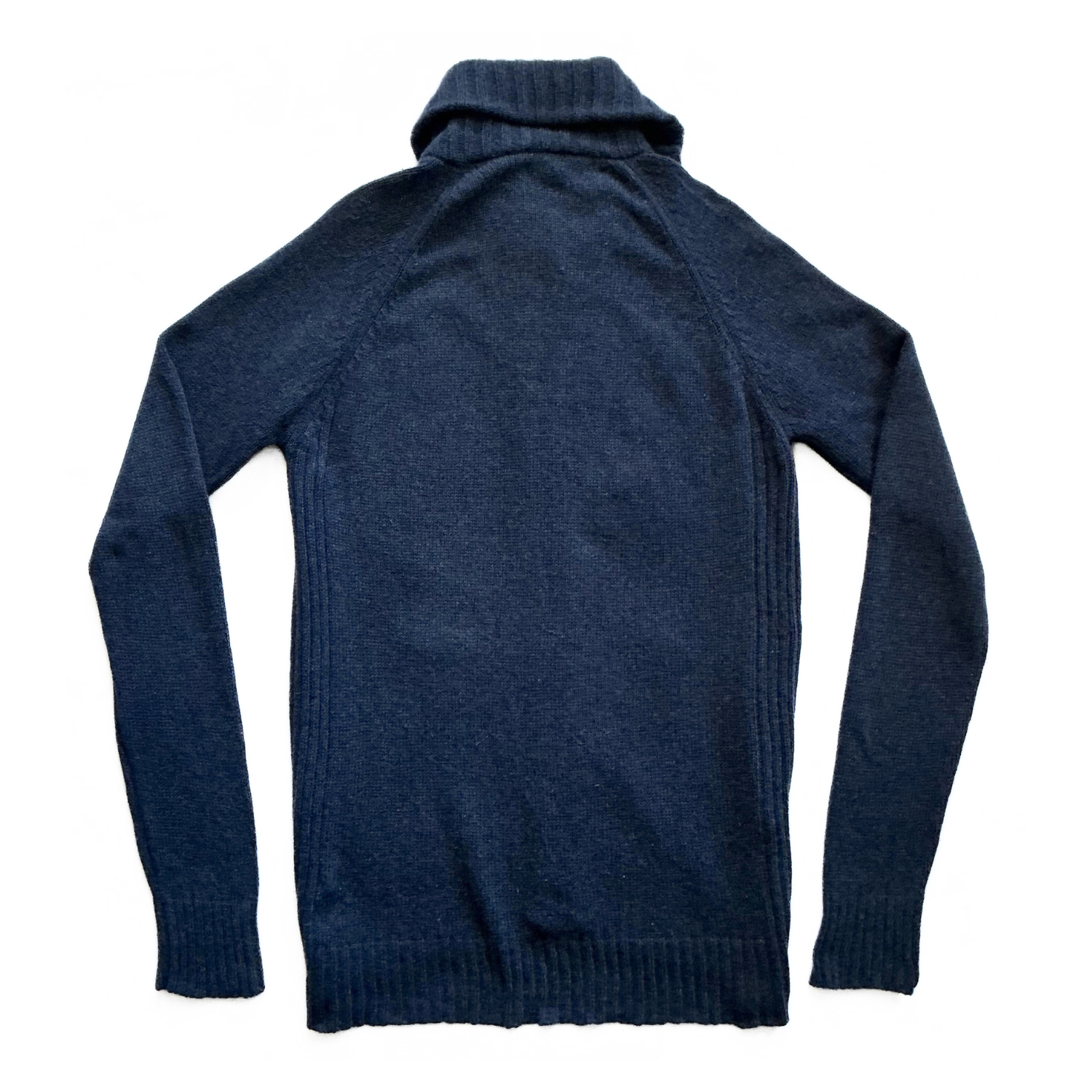Diesel Fisherman High Neck Zip Up Sweater in Navy Blue
