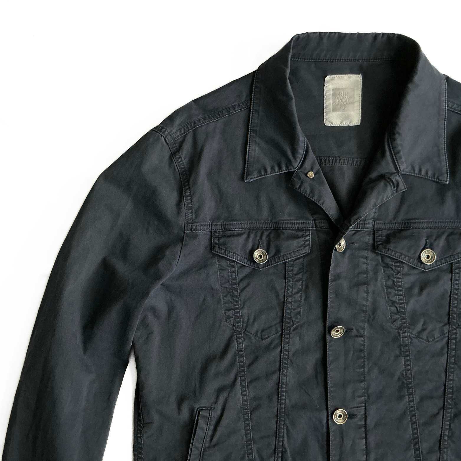 Eleventy Milano Trucker Jacket in Blue