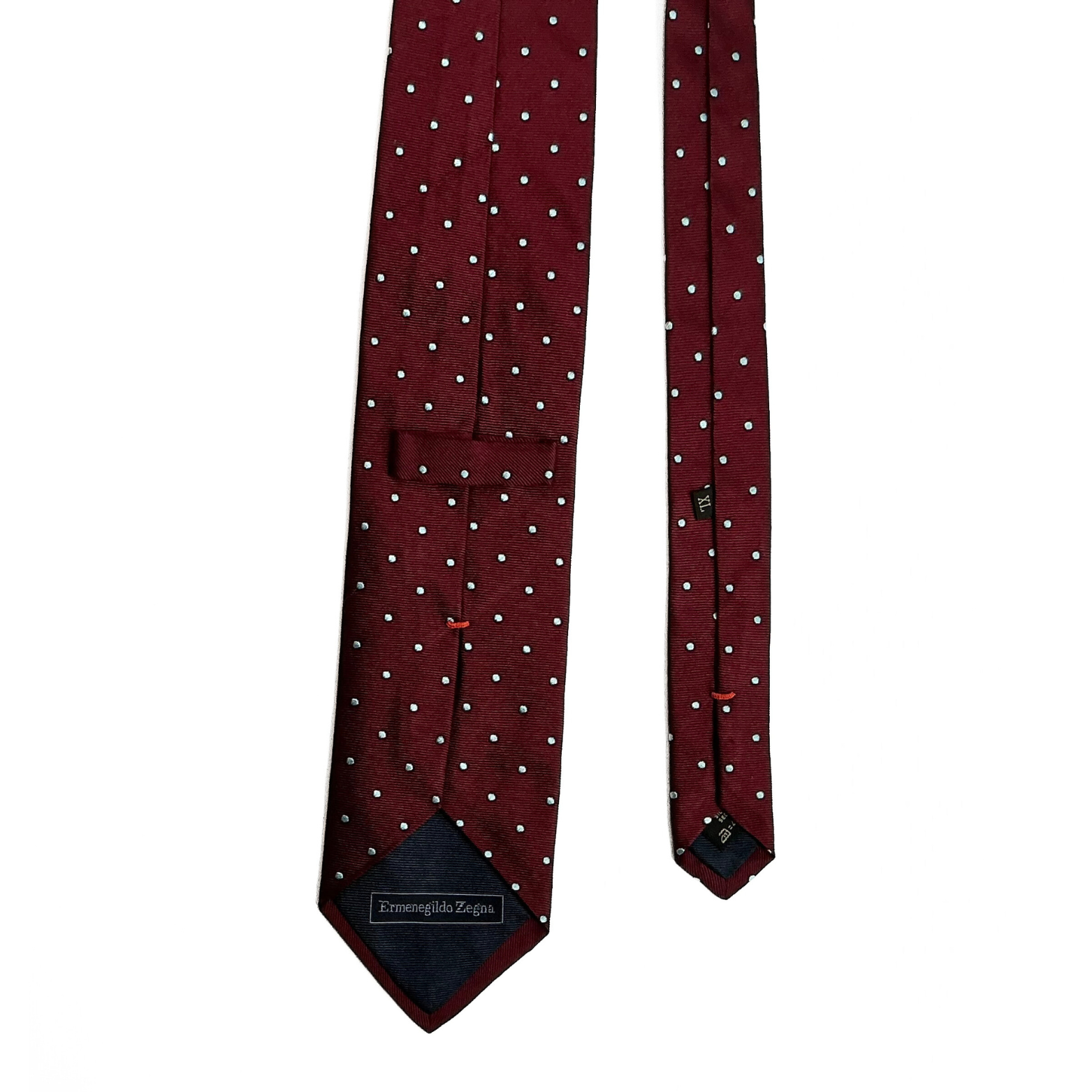 Ermenegildo Zegna Tie in Burgundy / Sky Blue