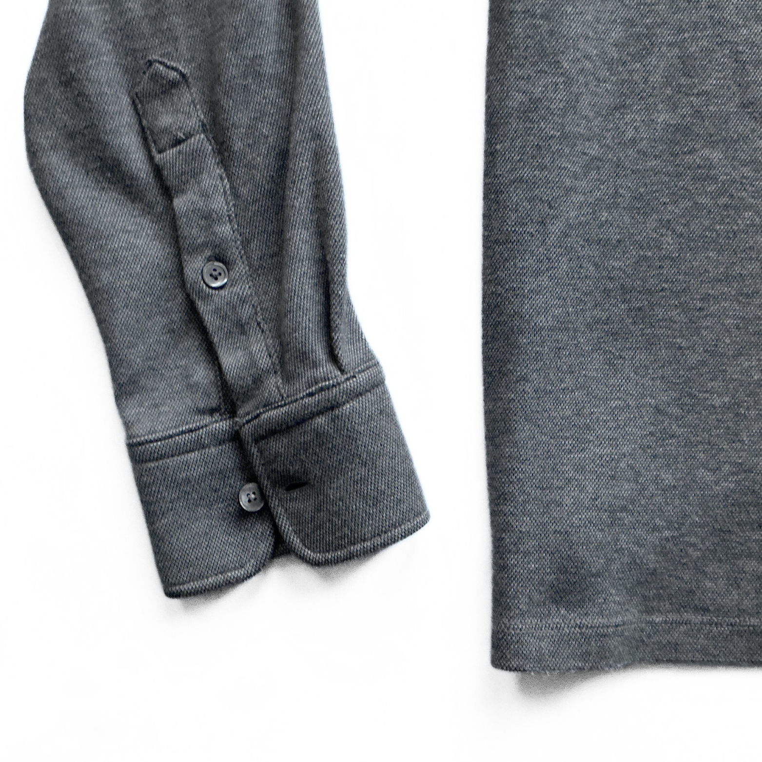 Ermenegildo Zegna Longsleeve Polo Shirt in Grey