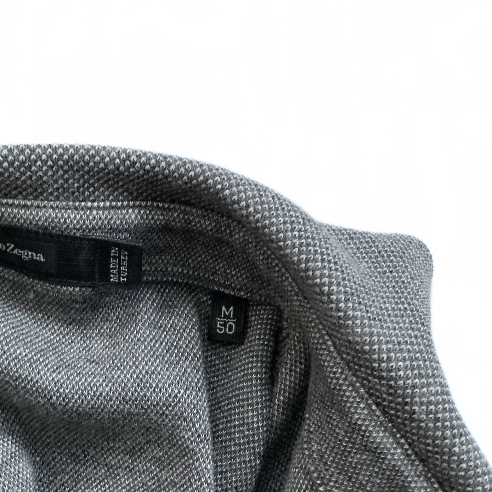 Ermenegildo Zegna Longsleeve Polo Shirt in Grey