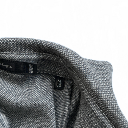 Ermenegildo Zegna Longsleeve Polo Shirt in Grey