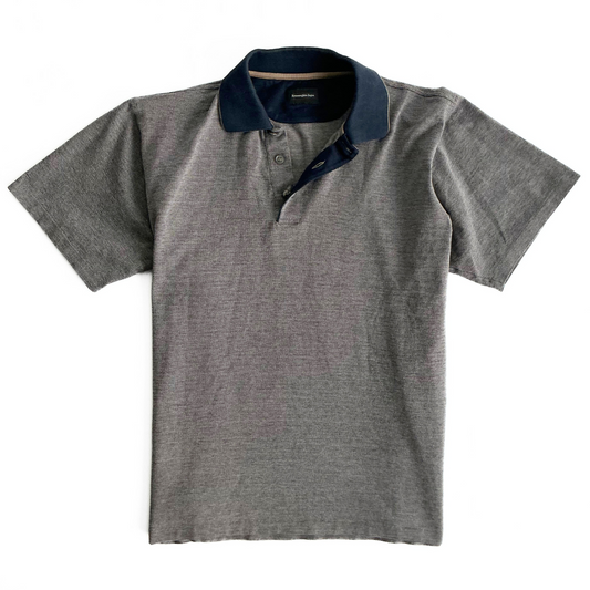 Ermenegildo Zegna Polo Shirt in Blue / Camel