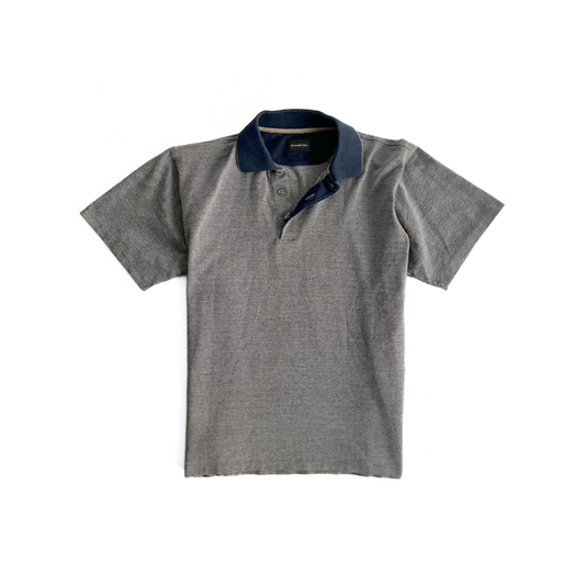 Ermenegildo Zegna Polo Shirt in Blue / Camel
