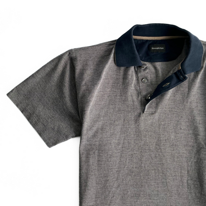 Ermenegildo Zegna Polo Shirt in Blue / Camel