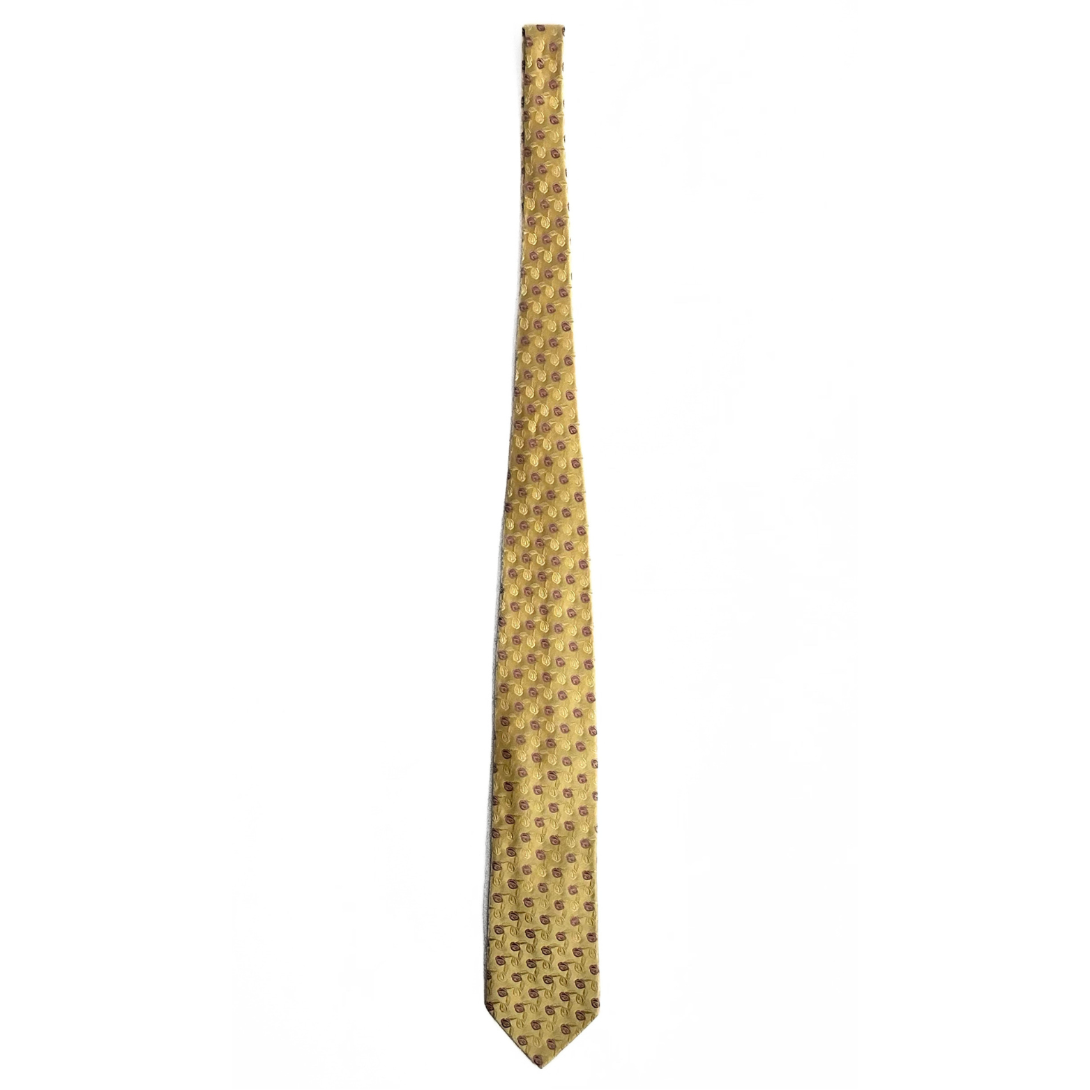 Ermenegildo Zegna Tie in Yellow / Pink