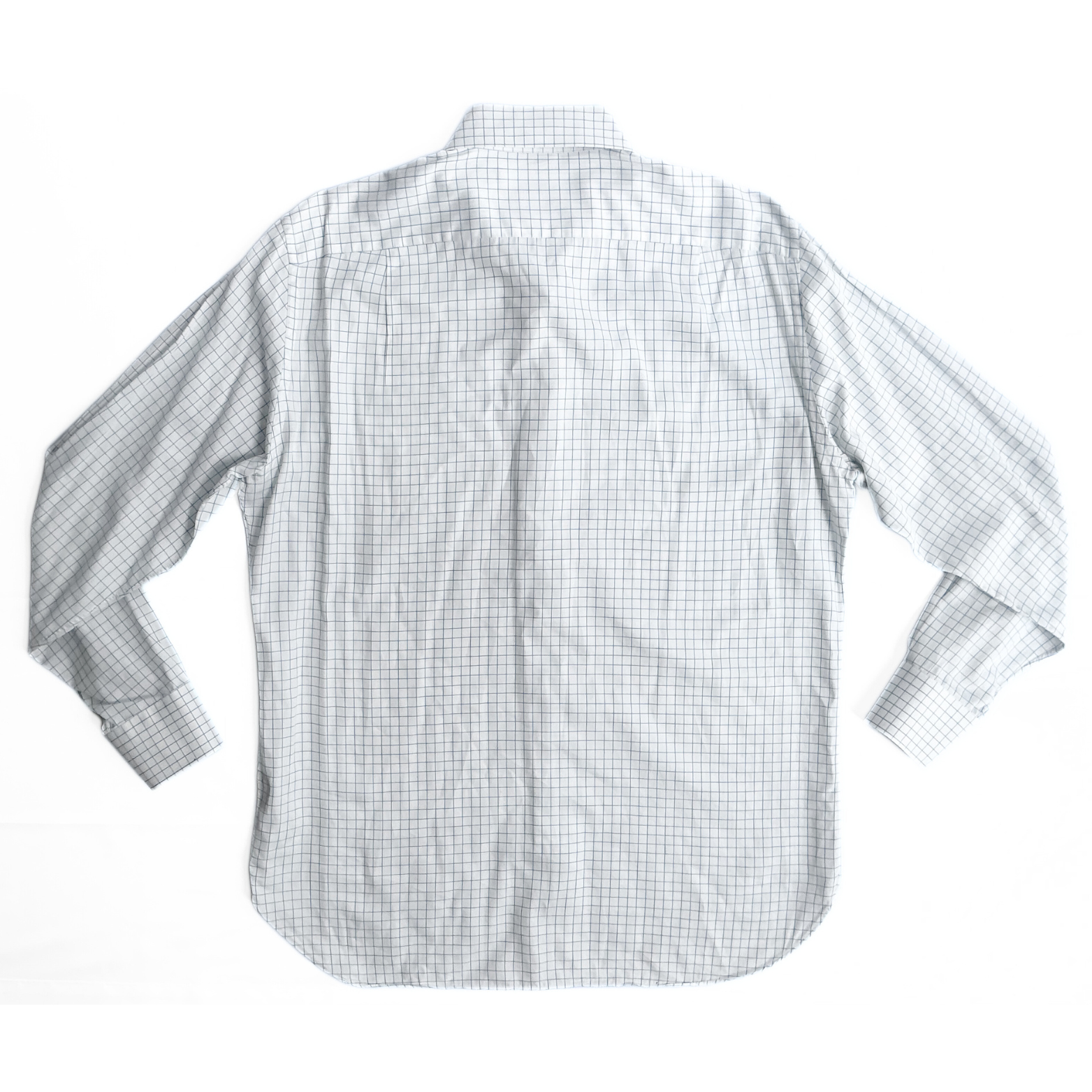 Ermenegildo Zegna Geometric Button Shirt in White / Blue