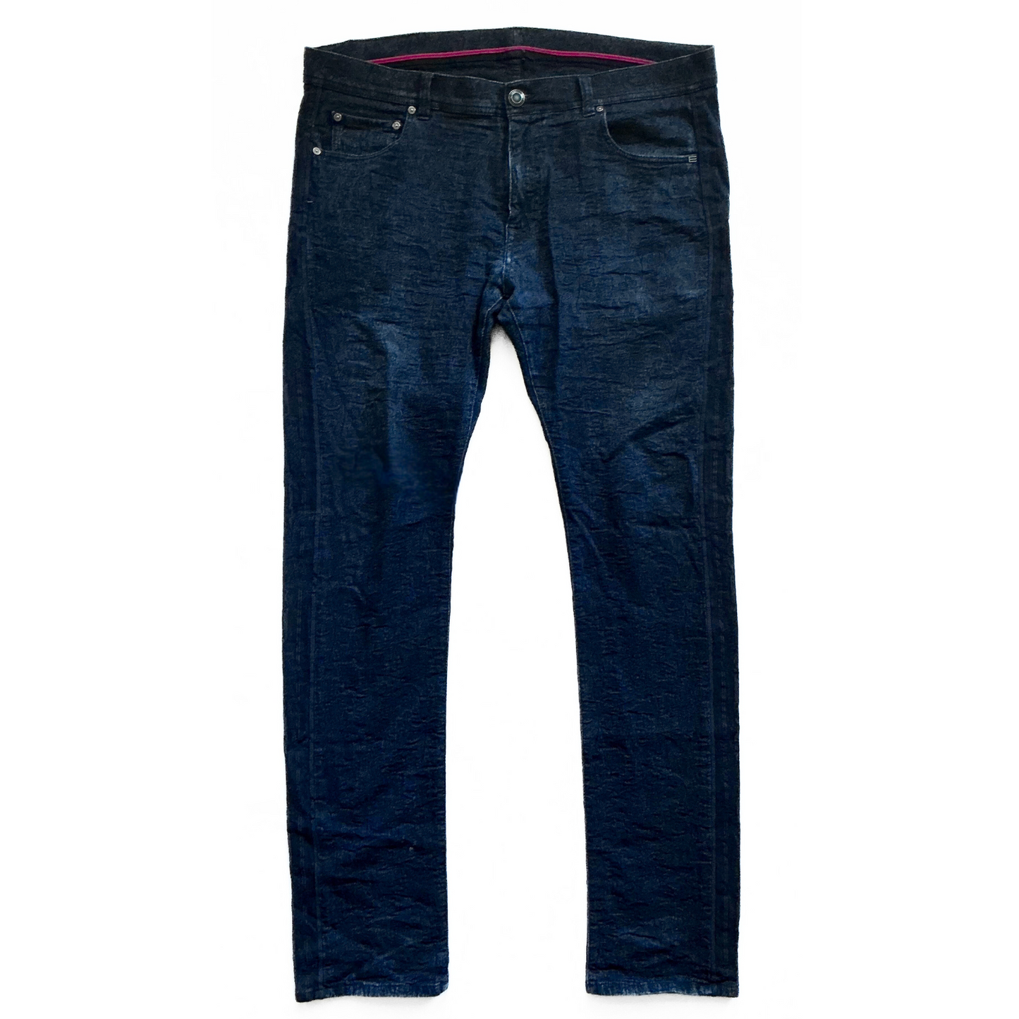 Etro Paisley Textured Side Seam Pants